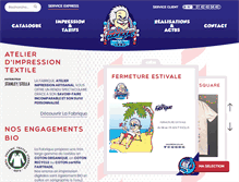 Tablet Screenshot of lafabrique-paris.com